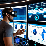 **Image Prompt 1 (Data & Technology):**
    A futuristic sports marketing office or stadium control room, bustling with activity. Central to the image is a large, interactive screen displaying complex sports data visualizations, AI-driven fan behavior predictions, and personalized content delivery metrics. In the background, diverse fans are seen engaging with sports content on various devices, from VR headsets to smartwatches, showcasing tailored experiences and Web3 integrations like NFTs or virtual fan zones. The aesthetic should be clean, high-tech, and vibrant, emphasizing the intersection of data, AI, and fan engagement.